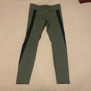 Army Green Capri Leggings